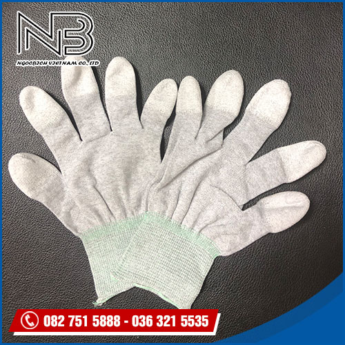 Găng tay cacbon phủ PU đầy ngón ( Size M )